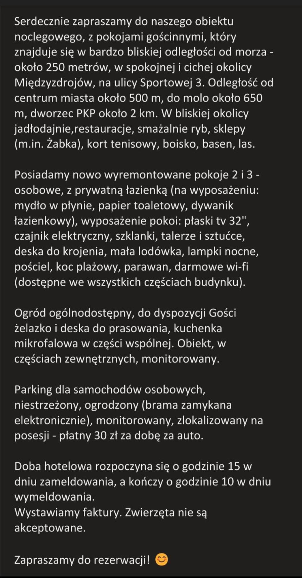 Pokoje Goscinne Gasowscy Dzieci Od 12 Roku Zycia Miedzyzdroje Eksteriør bilde